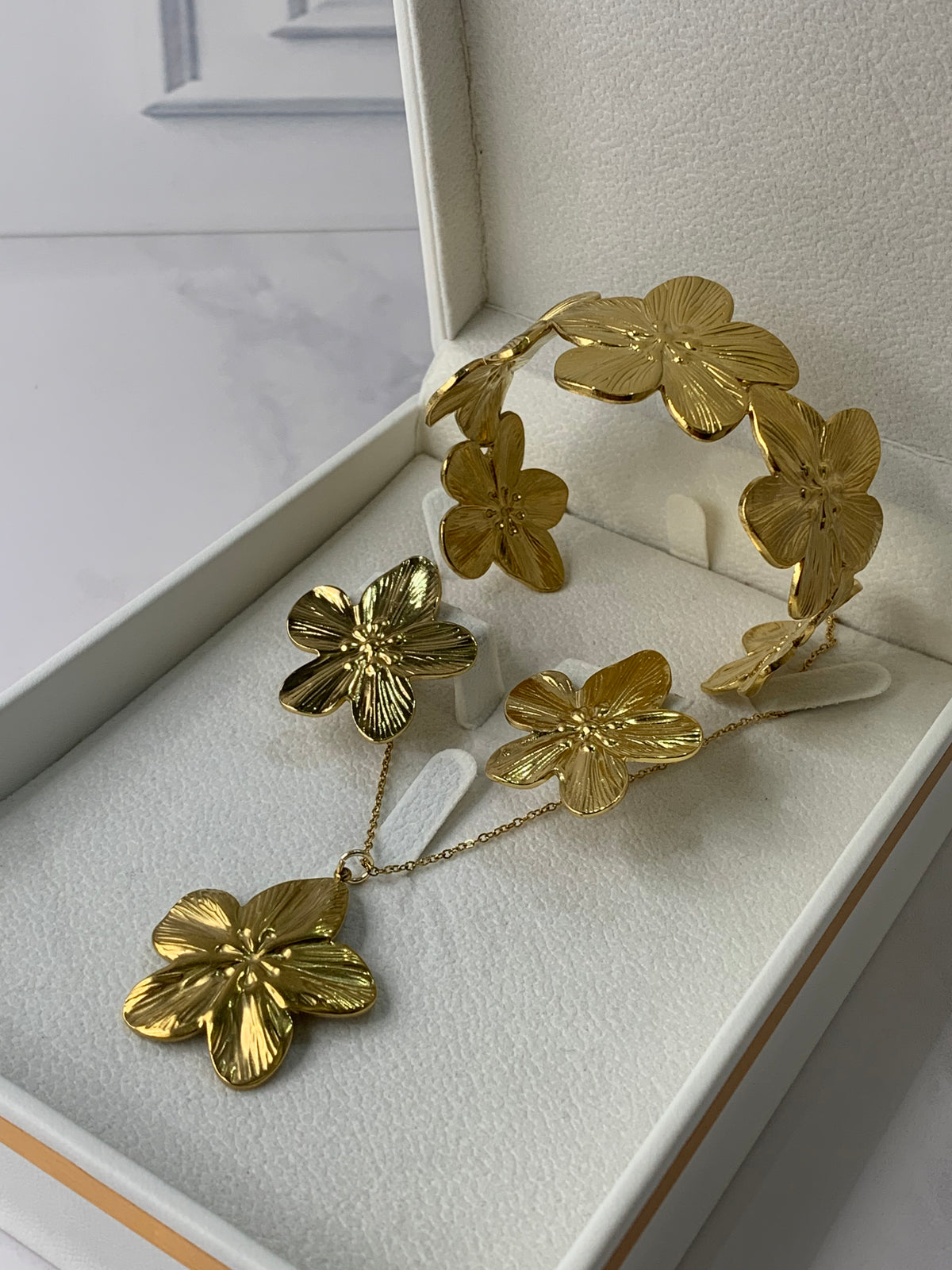 Parure floura 3 psc