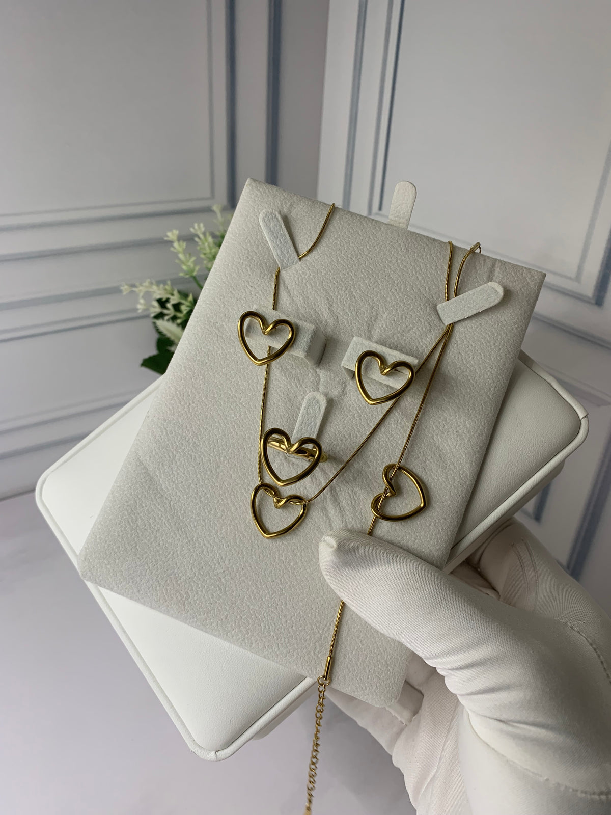 Parure cœur